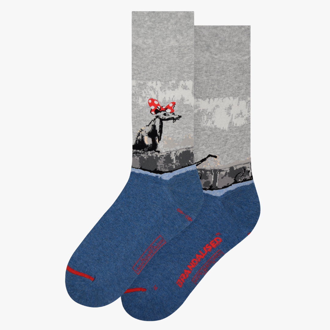 Polka Dot Rat - Banksy Graffiti - Chaussettes