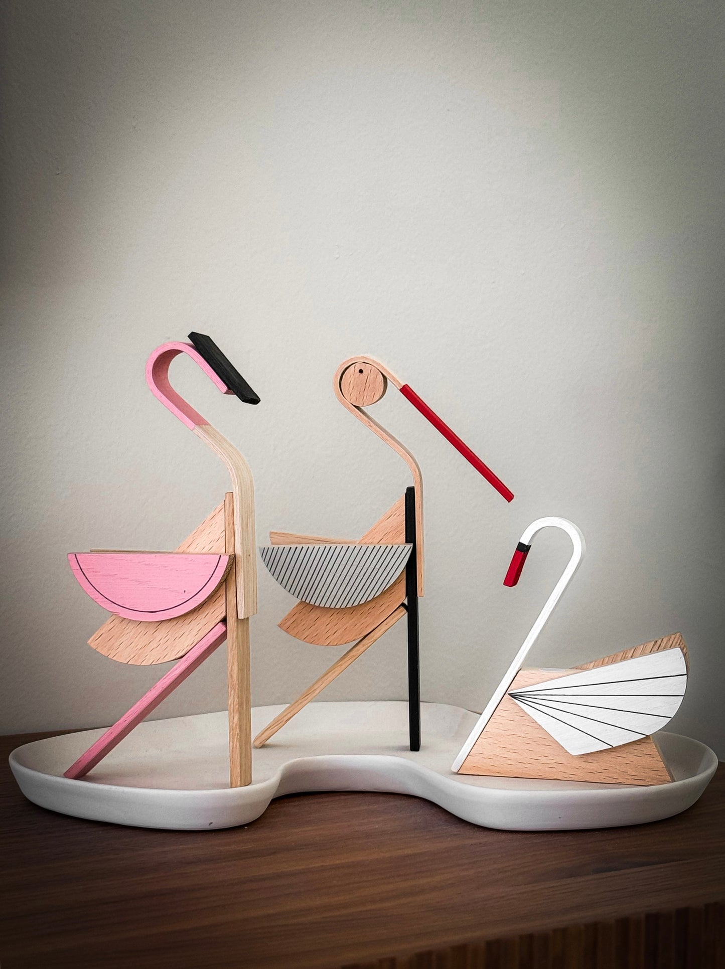 Flamingo - Bird - Wooden Magnetic Toy