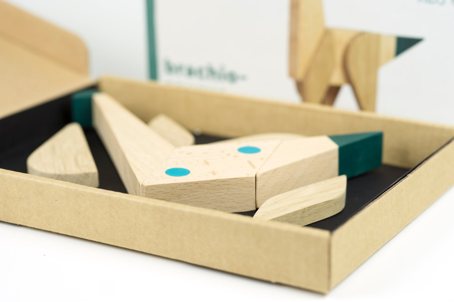 Brachiosaurus - Dinosaur - Wooden Magnetic Toy