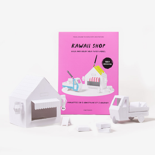 Kawaii Shop Model - Papercraft 3D