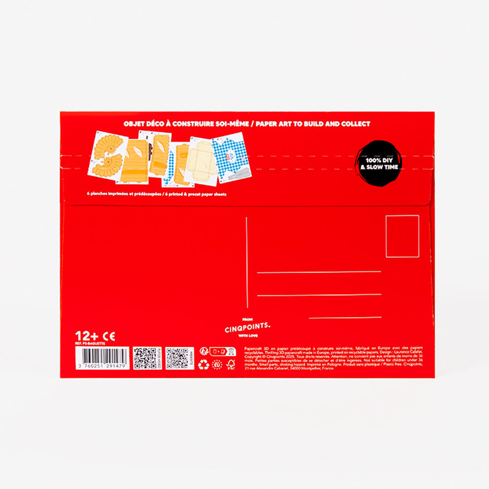 French Baguette – 3D Paperfood Kit