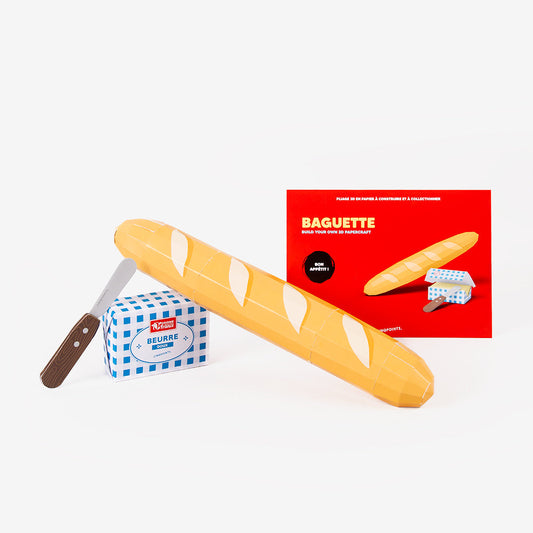 French Baguette – 3D Paperfood Kit