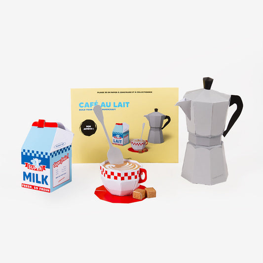 Café au Lait – 3D Paperfood Kit