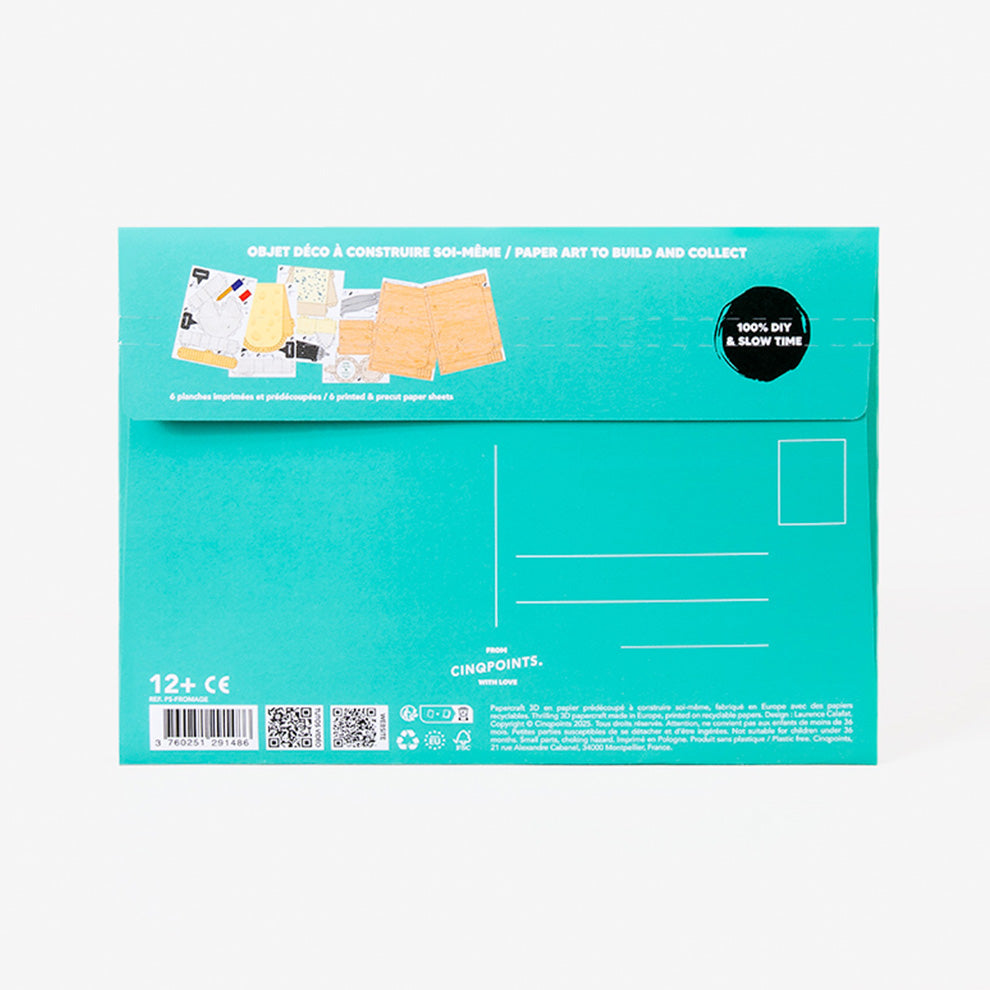 Cheese Board – 3D Paperfood Kit