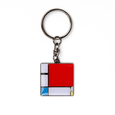 Composition II in Red, Blue, and Yellow - Keychain