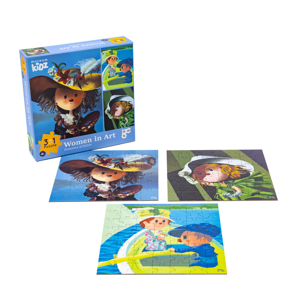 Women in Art 3 in 1 Museum Kidz Puzzle Today is Art Day