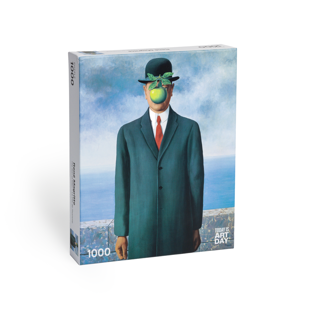 René Magritte Bowler Hat Green Apple Son Of Man Puzzle – Today Is