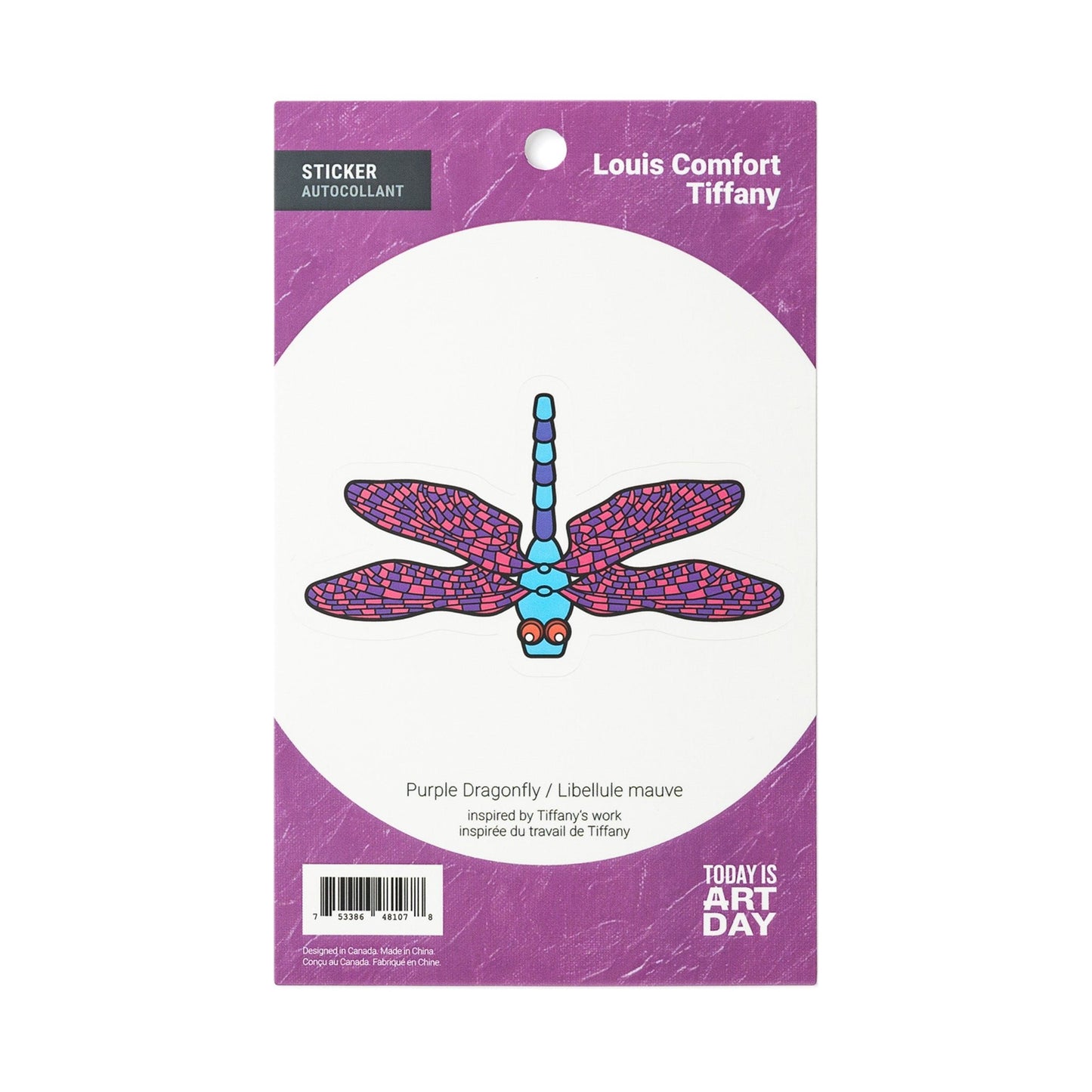 Purple Dragonfly - Sticker