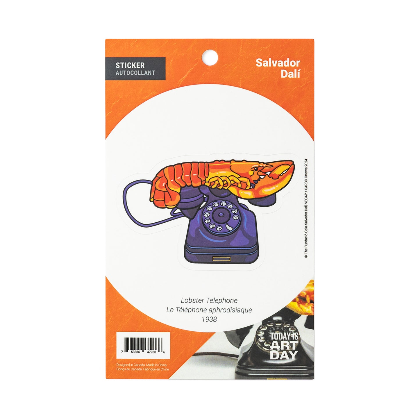 Téléphone Homard - Autocollant