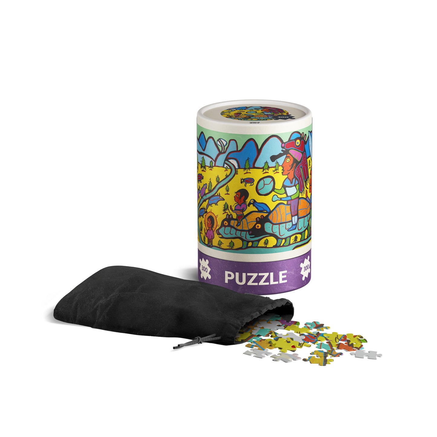 Family Begins Journey - Norval Morrisseau - 300-piece Puzzle