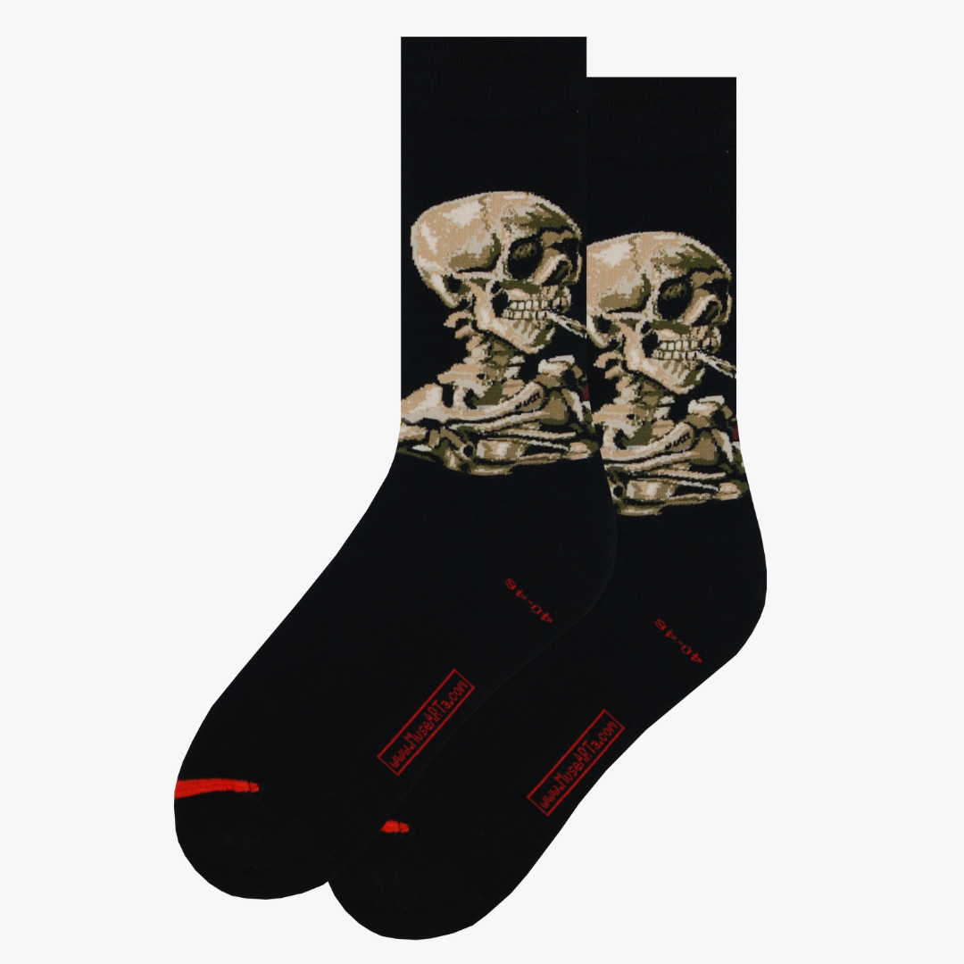 Head of a Skeleton with a Burning Cigarette - Vincent van Gogh - Socks