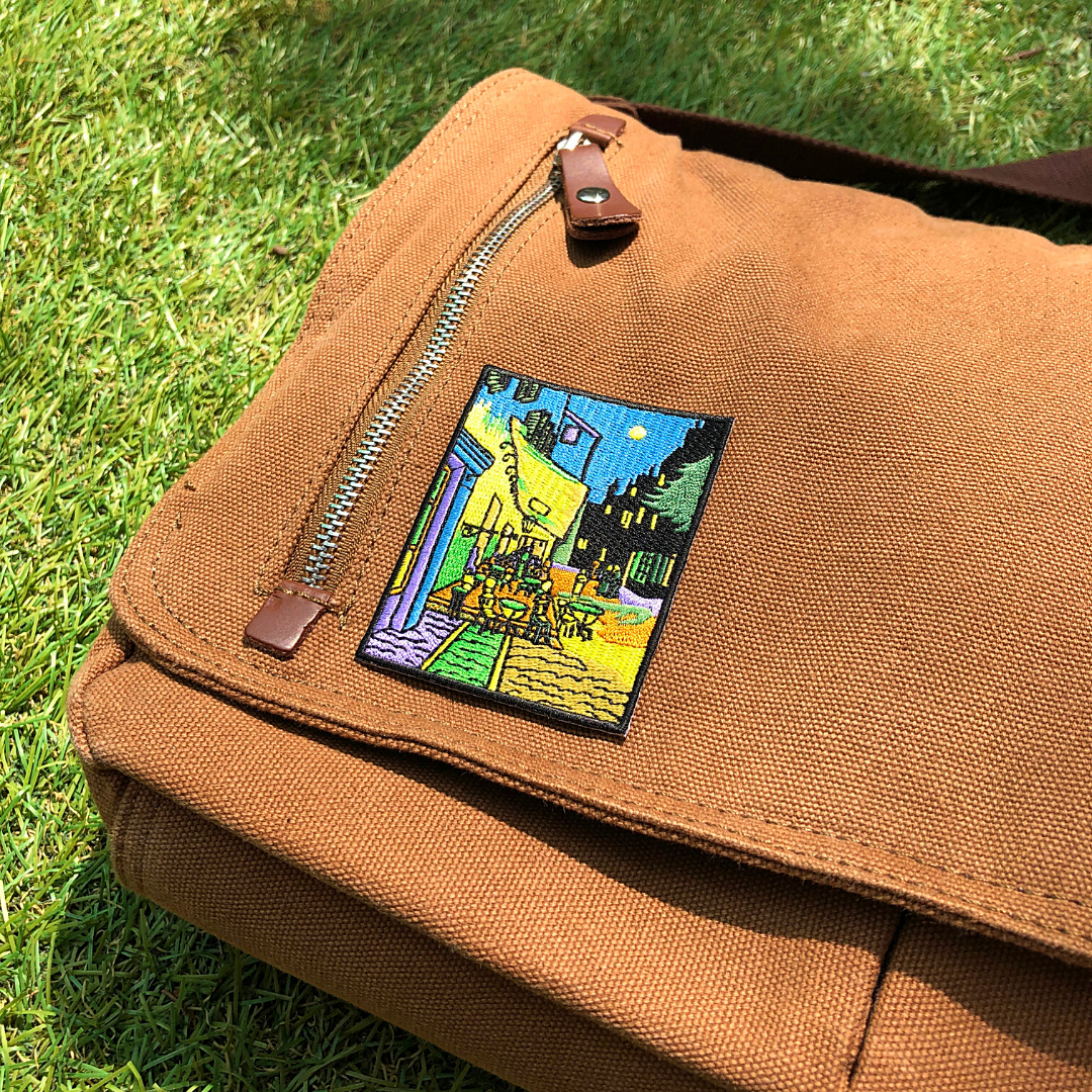 Terrasse du café le soir - Patch