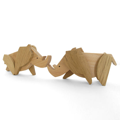 Rhino - Wooden Magnetic Toy