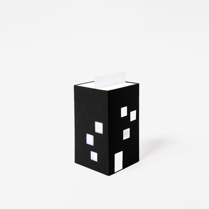BUILDING OF NOTES BLACK - building notepad black  (set of 3)
