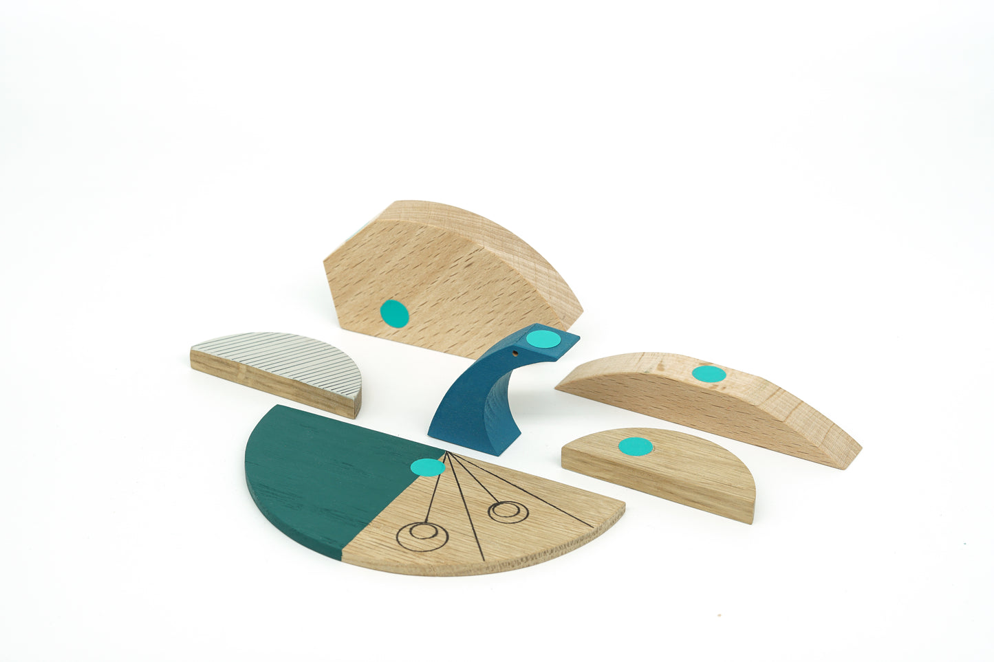 Peacock - Bird - Wooden Magnetic Toy