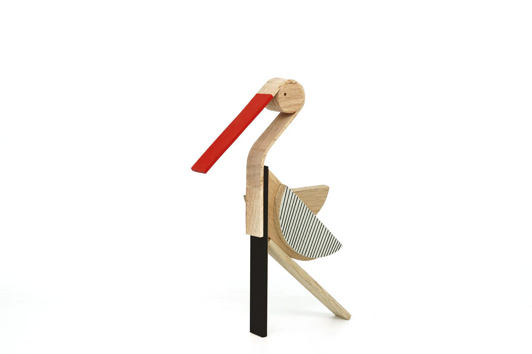 Stork - Bird - Wooden Magnetic Toy