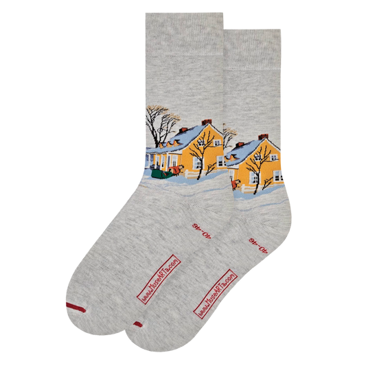 Matin d’Hiver à Baie-Saint-Paul - Clarence Gagnon - Chaussettes