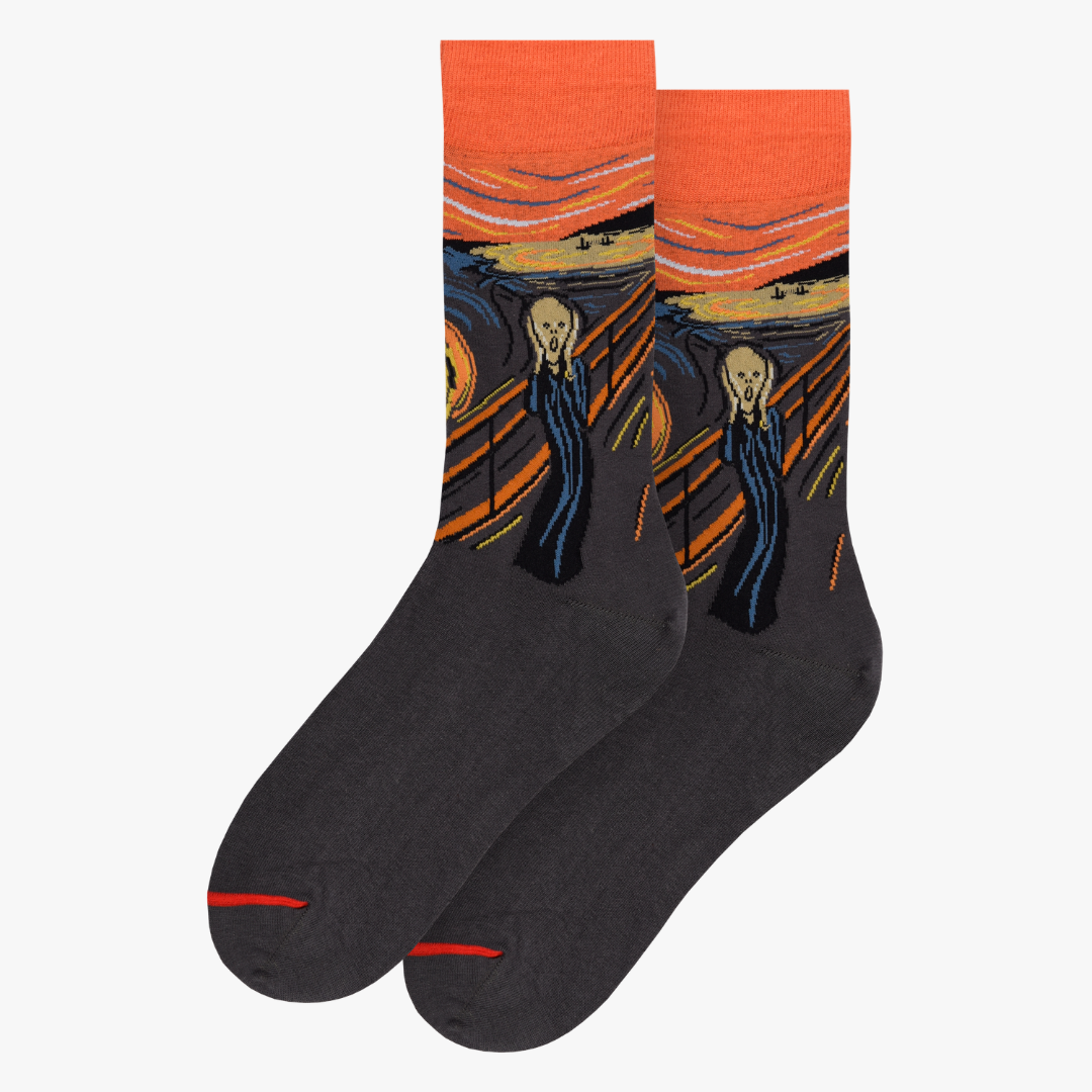The Scream - Edvard Munch - Socks
