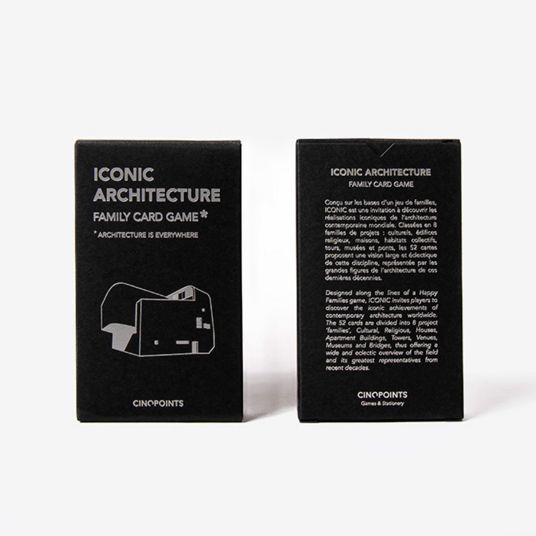 ICONIC ARCHITECTURE – jeu de cartes familial (52 cartes)