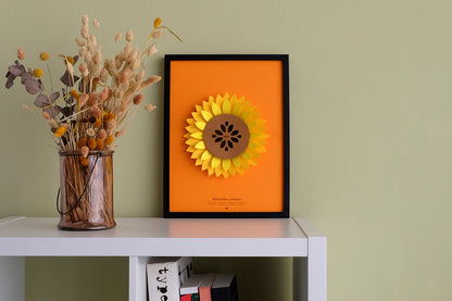 Sunflower - Helianthus annus - Pop-Up Figure