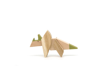 Triceratops - Dinosaur - Wooden Magnetic Toy