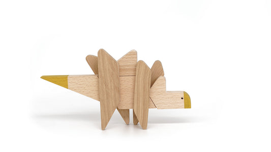 Stegosaurus - Dinosaur - Wooden Magnetic Toy