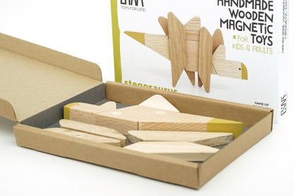 Stegosaurus - Dinosaur - Wooden Magnetic Toy