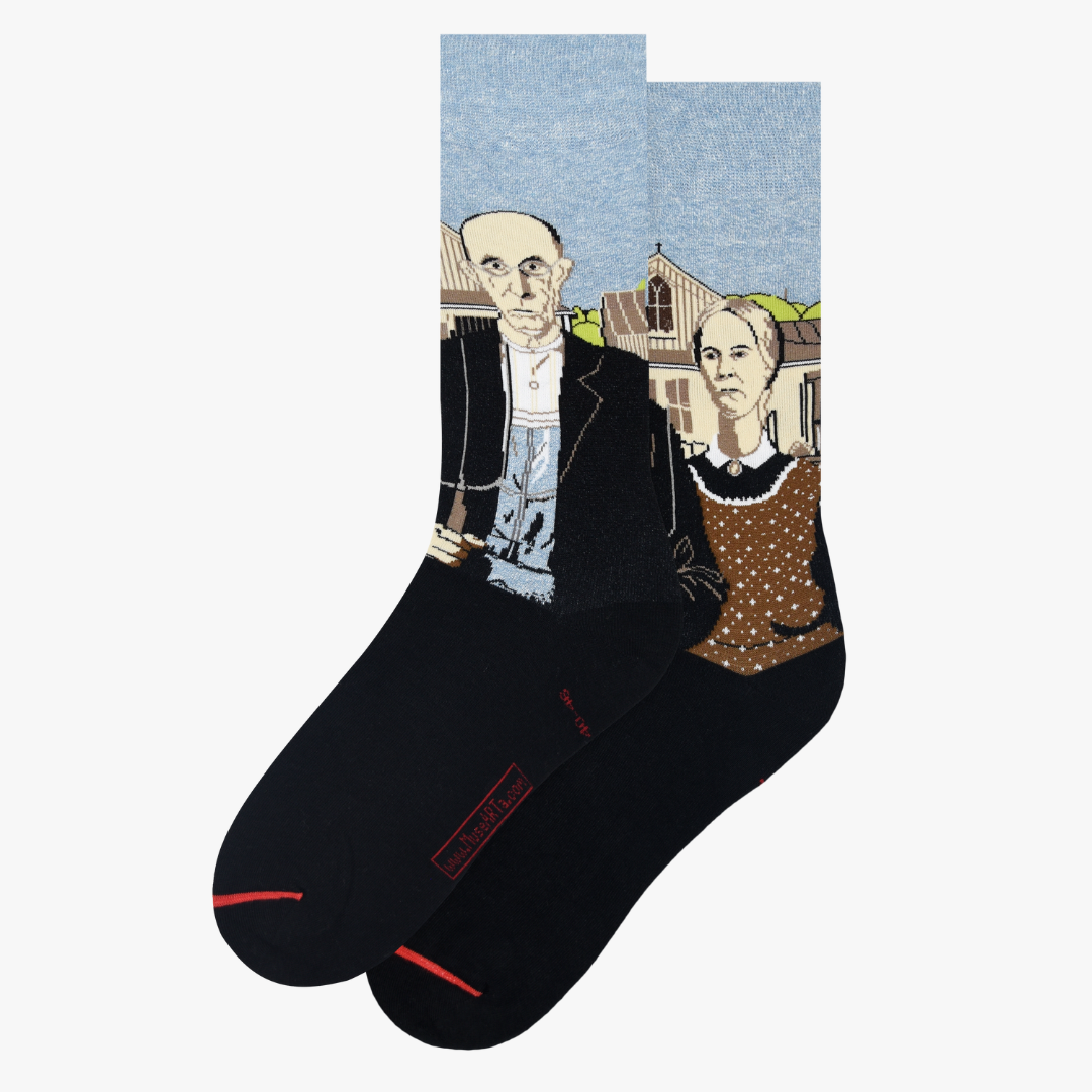American Gothic - Grant Wood - Socks