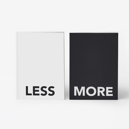 Less & More – Duo de carnets de croquis