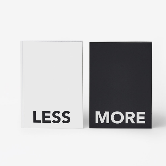 Less & More – Duo de carnets de croquis