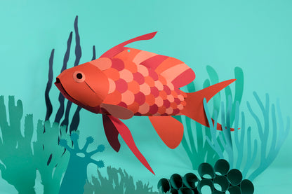 Swallow Sea Perch - Anthias anthias - Paper Figure 3D