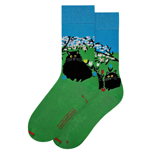 Trois chats noirs - Maud Lewis - Chaussettes