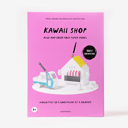 Kawaii Shop Model - Papercraft 3D
