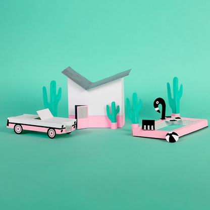 Palm Springs Model - Papercraft 3D