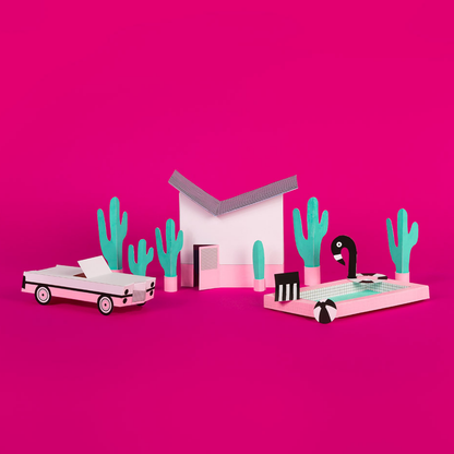 Palm Springs Model - Papercraft 3D