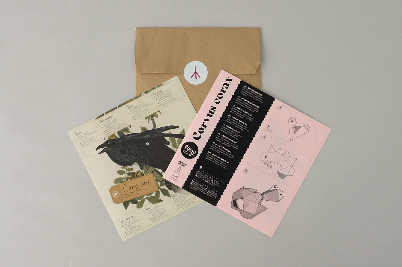 Raven - Corvus corax - Paper Figure 3D