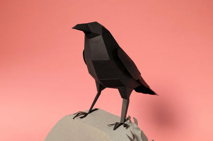Raven - Corvus corax - Paper Figure 3D