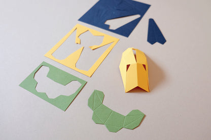 Great Tit - Parus major - Paper Figure 3D