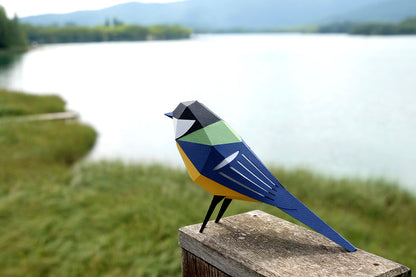 Great Tit - Parus major - Paper Figure 3D