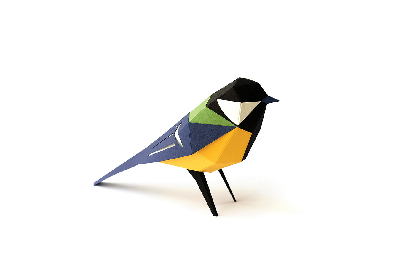 Great Tit - Parus major - Paper Figure 3D