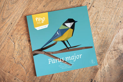Great Tit - Parus major - Paper Figure 3D
