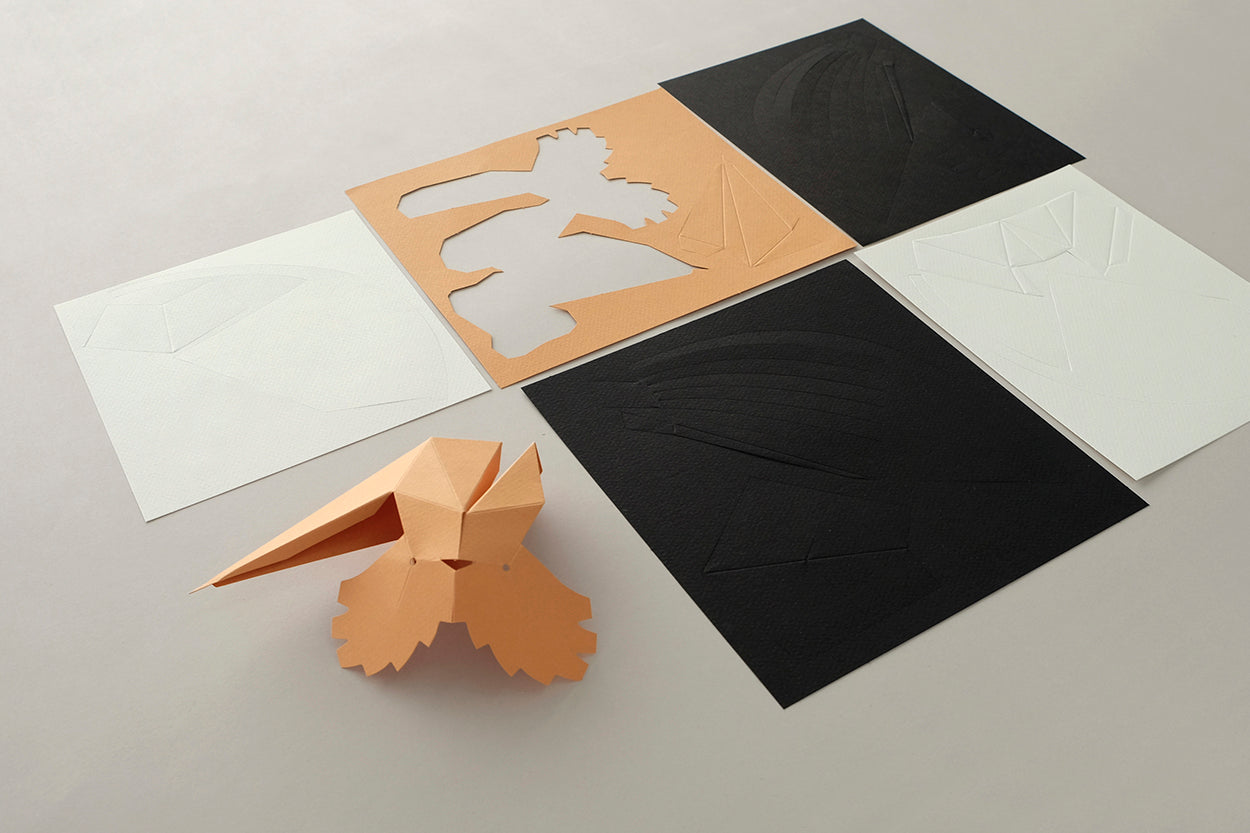 Hoopoe - Upupa epops - Paper Figure 3D