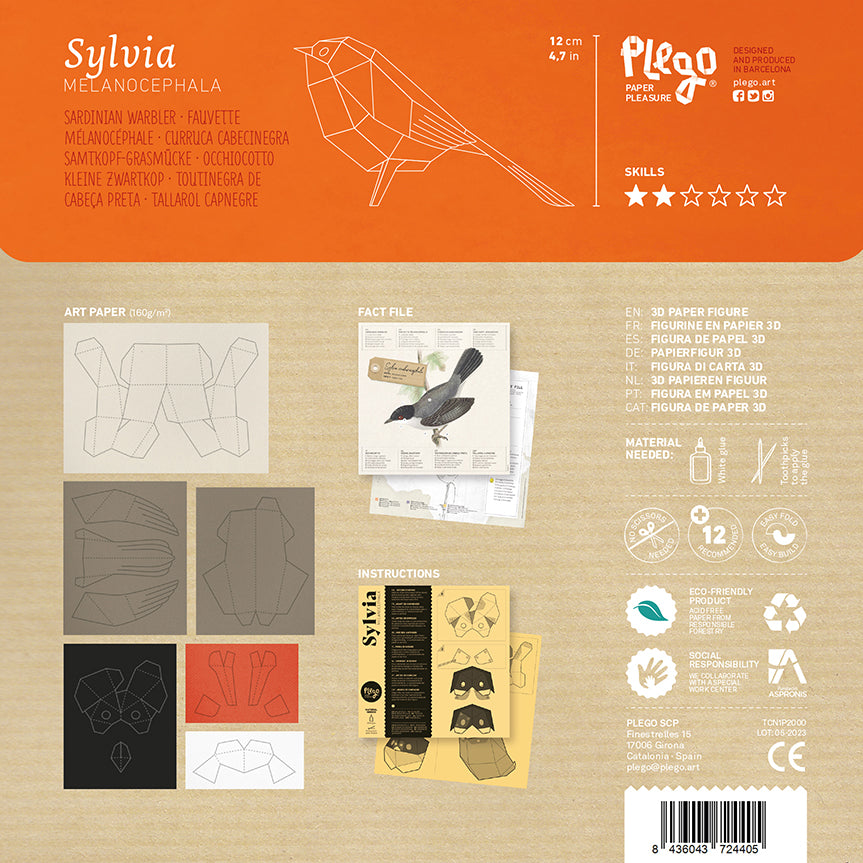 Sardinian Warbler - Sylvia melanocephala - Paper Figure 3D