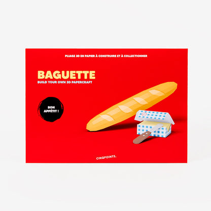 French Baguette – 3D Paperfood Kit