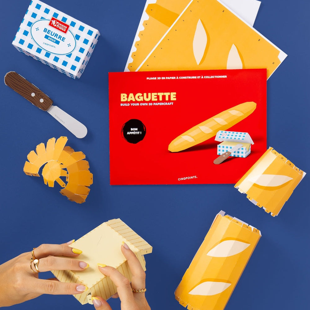 French Baguette – 3D Paperfood Kit