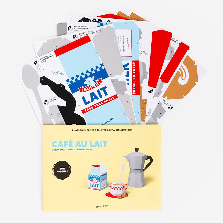 Café au Lait – 3D Paperfood Kit