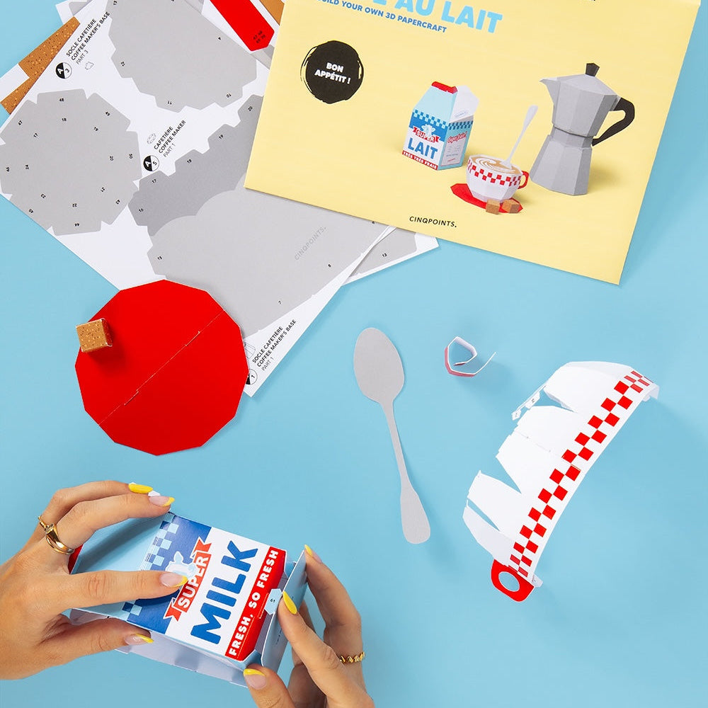 Café au Lait – 3D Paperfood Kit