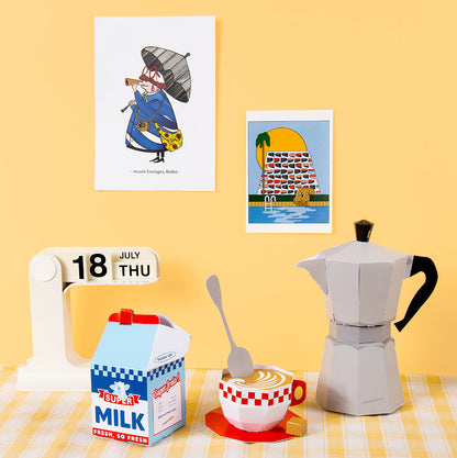 Café au Lait – 3D Paperfood Kit