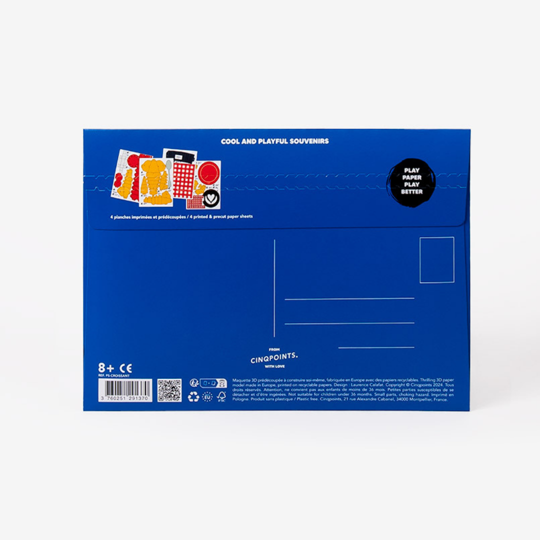 Croissant – 3D Paperfood Kit