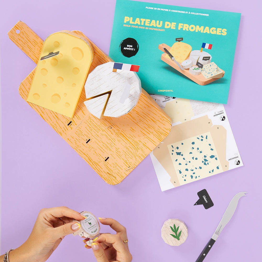 Cheese Board – 3D Paperfood Kit